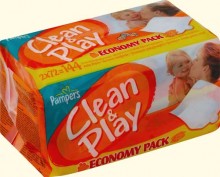 Pampers Clean&Play 2x64��.
