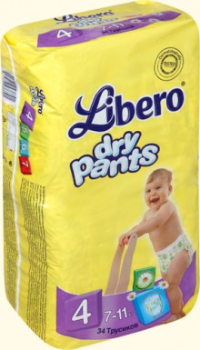 ������� Libero Dry Pants Maxi 4 (7-11 ��) 34��.