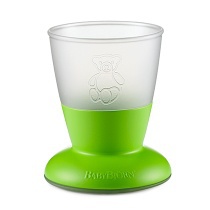 Детская кружка-непроливайка BabyBjorn салатовая, 100 мл - Pampik