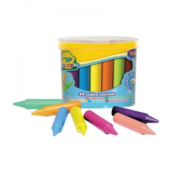 Восковые мелки для самых маленьких Crayola, в бочонке, 24 шт. - Pampik