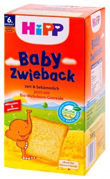 Первые детские сухарики HiPP, 100 г - Pampik