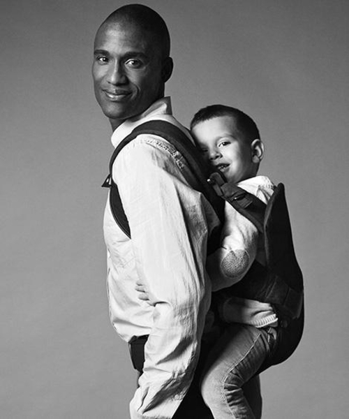 Рюкзак-кенгуру Babybjorn Baby Carrier One Cotton, черный (91023) - Pampik - 6