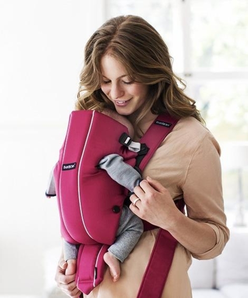 Рюкзак-кенгуру Babybjorn Baby Carrier Original, малиновий - Pampik
