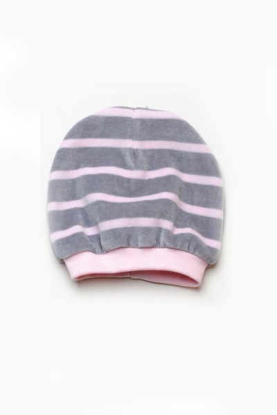 Велюровая шапка Модный карапуз для девочки, р.40 (07-00448-0) - Pampik