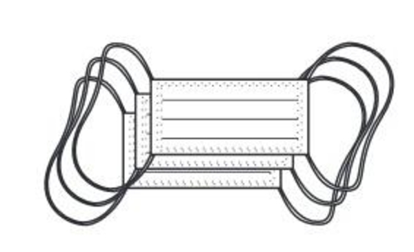 Медицинская маска на резинках (5 шт.) - Pampik