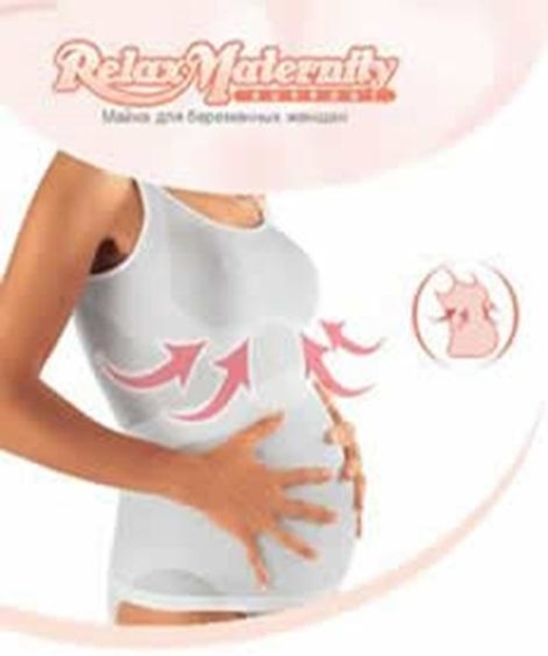 Дородовая майка-бандаж Relaxsan Support, р. M, белая - Pampik