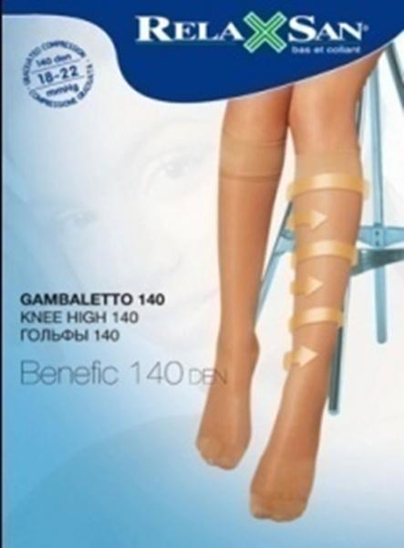 Антиварикозні компресійні гольфи Relaxsan 140 den(18-22 мм), р. 2, тілесні - Pampik