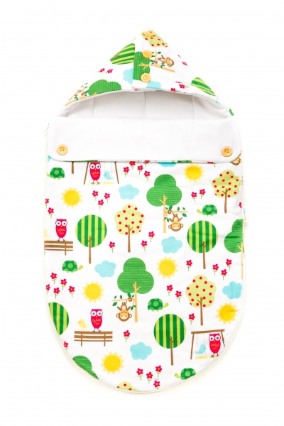 Зимний конверт для новорожденного GOFORKID "Экопарк", фланель (9801-202-015-3) - Pampik