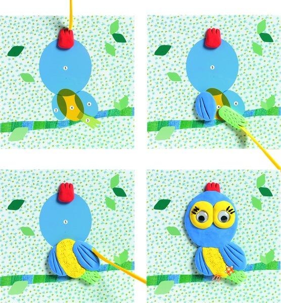 Набір для ліплення Djeco Пластилінові друзі - Pampik - 2