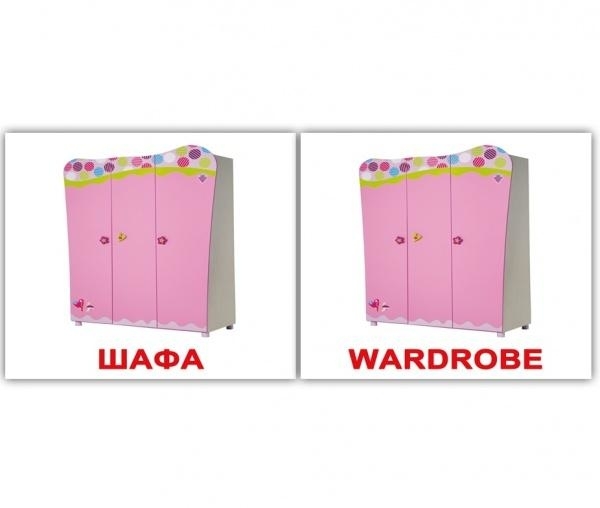 Мини-карточки Домана Вундеркинд с пеленок Интерьер/Interior, укр.-англ. язык, 40 шт. (2100064095894) - Pampik - 2