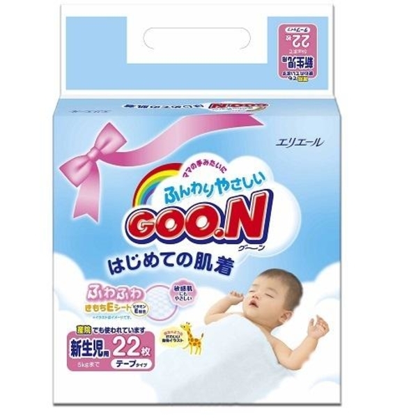 Підгузки на липучках Goo.N NB (до 5 кг), 22 шт. - Pampik