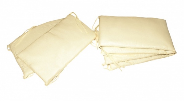 Защита для детской кроватки Tigres, кремовая - Pampik