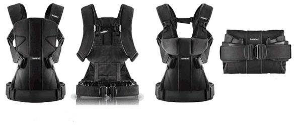 Рюкзак-кенгуру Babybjorn Baby Carrier One Mesh, чорний (98025) - Pampik - 2