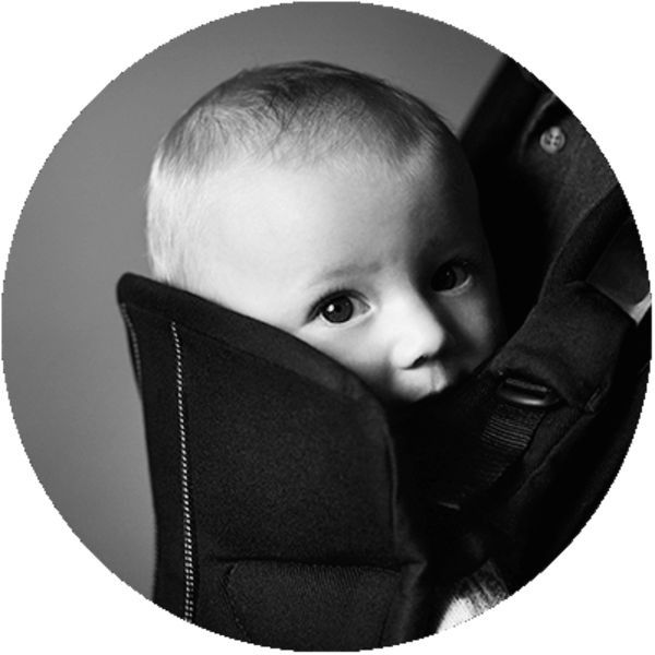 Рюкзак-кенгуру Babybjorn Baby Carrier WE, черный (92044) - Pampik - 2