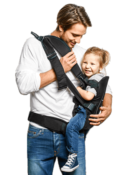 Рюкзак-кенгуру Babybjorn Baby Carrier WE, черный (92044) - Pampik - 8