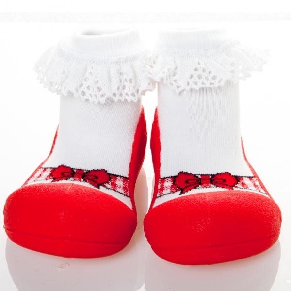 Текстильная обувь Attipas Ballet, р.19 (96-108 мм), красный - Pampik