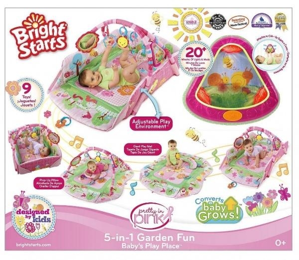 Килимок з бортиками Bright Starts Веселий сад - Pampik - 5