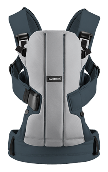 Рюкзак-кенгуру Babybjorn Baby Carrier WE Cotton Mix, сірий (92050) - Pampik - 3