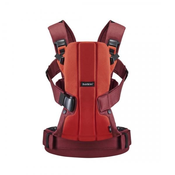 Рюкзак-кенгуру Babybjorn Baby Carrier WE Cotton Mix, оранжевый (92032) - Pampik - 2