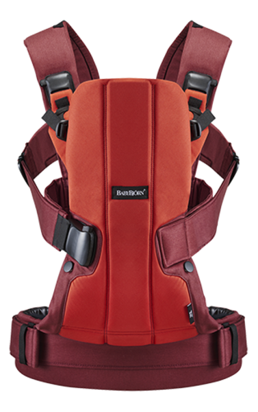 Рюкзак-кенгуру Babybjorn Baby Carrier WE Cotton Mix, оранжевый (92032) - Pampik - 3