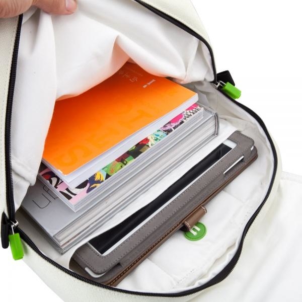 Рюкзак Upixel Fliplid, бело-желтый - Pampik - 2