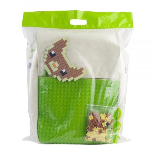 Рюкзак Upixel Fliplid, бело-зеленый - Pampik - 2