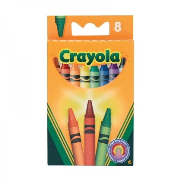Воскова крейда Crayola, 8 шт. 0008 - Pampik