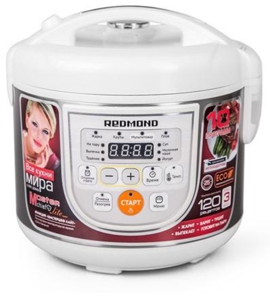 Мультиварка Redmond RMC-M12 White, белый - Pampik - 4