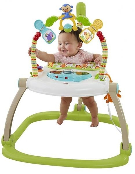 Портативное кресло-прыгунки Fisher-Price Джунгли - Pampik - 3