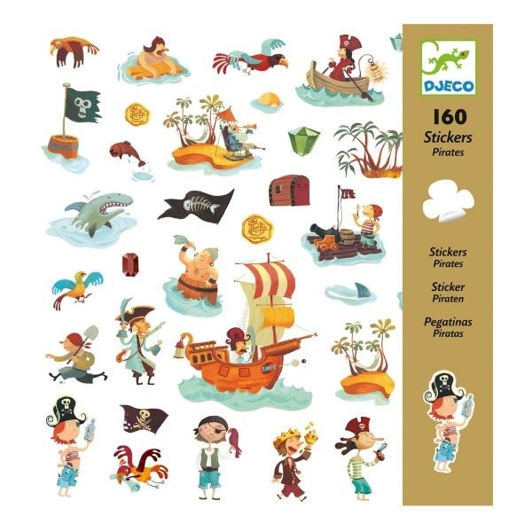 Набор наклеек Djeco Пираты, 160 шт. (DJ08839) - Pampik - 3