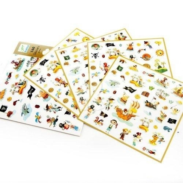 Набор наклеек Djeco Пираты, 160 шт. (DJ08839) - Pampik - 2