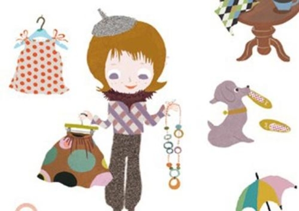 Набор наклеек Djeco Дом моды, 160 шт. (DJ08846) - Pampik - 4