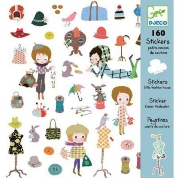 Набор наклеек Djeco Дом моды, 160 шт. (DJ08846) - Pampik