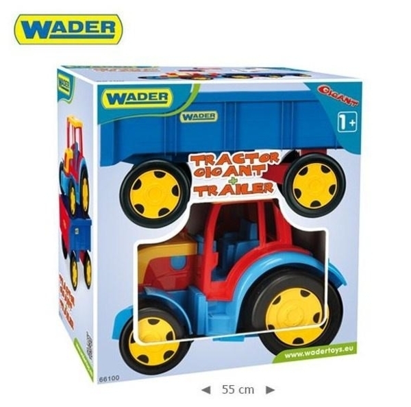 Трактор Wader Гигант с прицепом - Pampik - 3