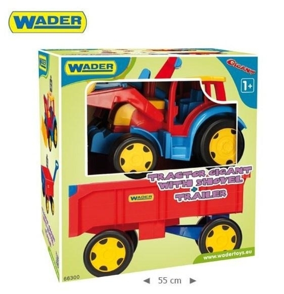 Трактор Wader Гигант с прицепом и ковшом - Pampik - 2