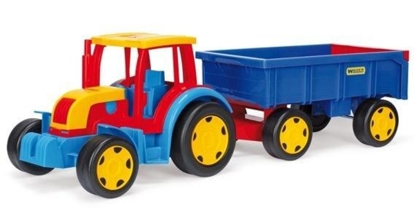 Трактор Wader Гигант с прицепом - Pampik