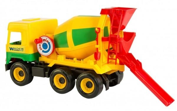 Бетономішалка Wader Middle truck, 36 см, жовтий (39223) - Pampik