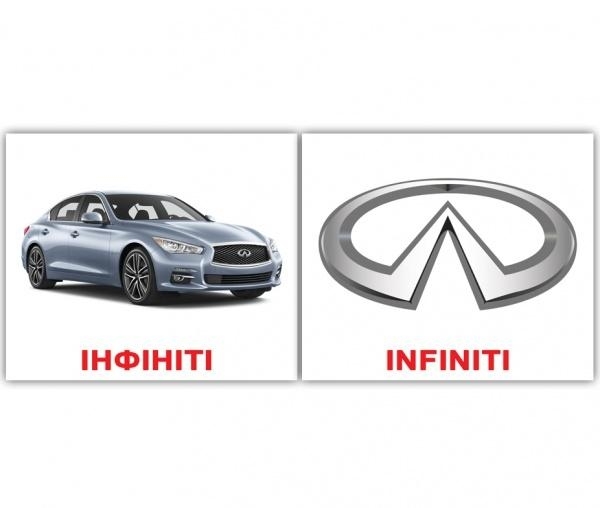 Мини-карточки Домана Вундеркинд с пеленок Марки автомобилей, укр. язык, 40 шт. (2100064094088) - Pampik