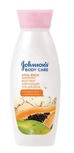 Гель для душу JOHNSON'S® Body Care Vita Rich Зм'якшувальний з екстрактом папаї, 250 мл - Pampik - 2