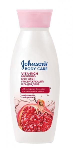 Гель для душу JOHNSON'S® Body Care Vita Rich Перетворювальний з екстрактом граната, 250 мл - Pampik - 2