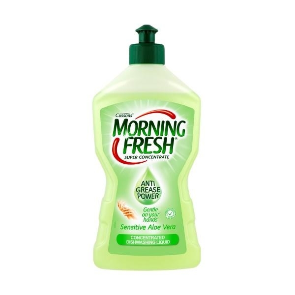 Средство для мытья посуды-суперконцентрат Morning Fresh Sensitive Aloe Vera, 450 мл - Pampik