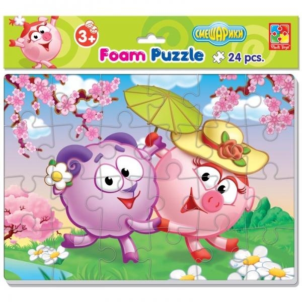 М'які пазли Vladi Toys Смішарики (VT1102-10), 24 ел. - Pampik - 2