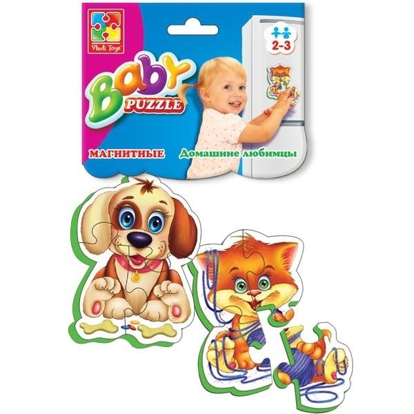 

Магнитные беби пазлы Vladi Toys Домашние любимцы (VT3208-02