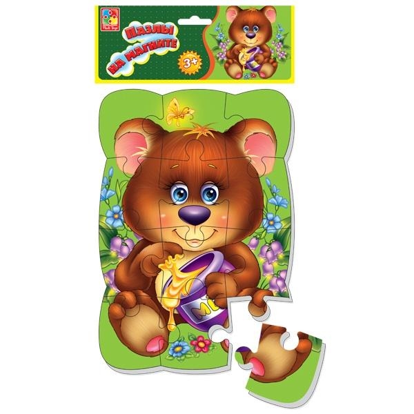 Пазлы на магните Vladi Toys Мишка (VT3205-35) - Pampik - 2