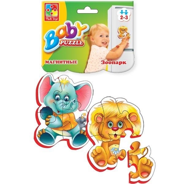 

Магнитные беби пазлы Vladi Toys Зоопарк (VT3208-01