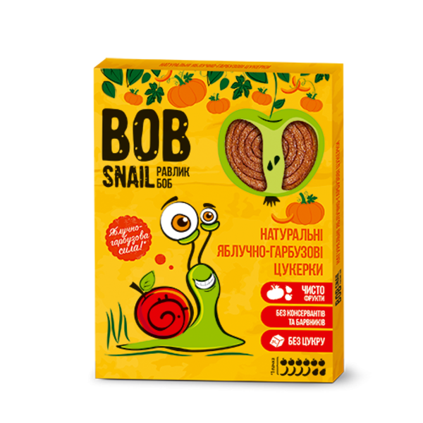 

Натуральные яблочно-тыквенные конфеты Bob Snail Равлик Боб, 120 г