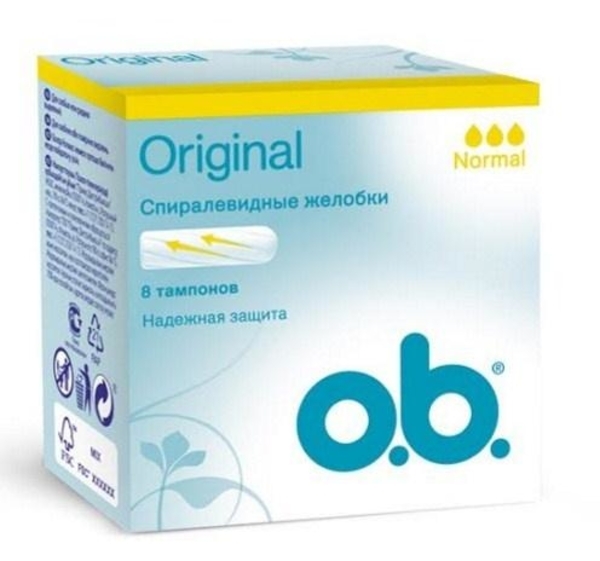 Тампони o.b. Original Normal, 8 штук - Pampik - 3