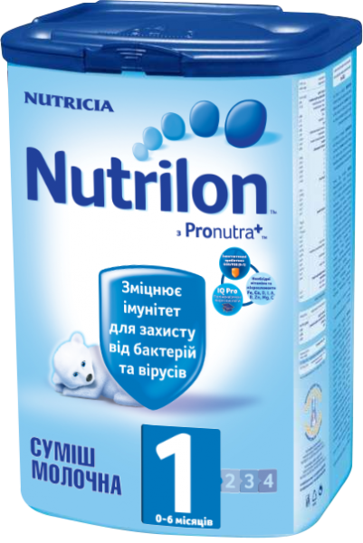 Суха молочна суміш Nutrilon 1, 800 г - Pampik