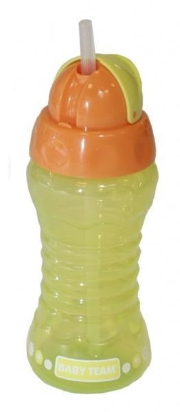 Поїльник для подорожей з трубочкою Baby Team, 270 мл, зелений (5005) - Pampik - 2