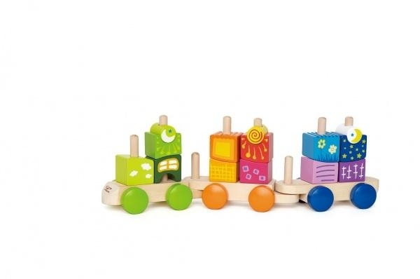 Паровозик з кубиками для фантазій Hape - Pampik